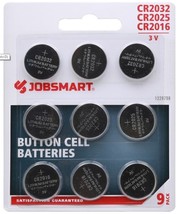 Job Smart 9PK Jobsmart Button Ce Assorted Button Cell Batteries, 9-Pack - £14.45 GBP