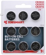 JobSmart 9PK JOBSMART BUTTON CE Assorted Button Cell Batteries, 9-Pack - £14.68 GBP