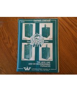 Jack brand Add-on wood stove instruction &amp; operation manual  - $3.95