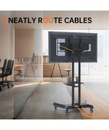 Universal Swivel TV Stand – Adjustable Height &amp; Tilt for 32-80” TVs (Black) - $129.99