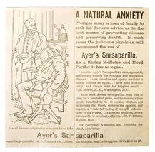 Ayer&#39;s Sarsaparilla 1885 Advertisement Victorian Quack Medicine ADBN1A14 - $165.73 MXN