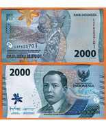 INDONESIA 2022 UNC 2000 Rupiah Banknote Money Bill P- W163 National Hero... - £0.78 GBP