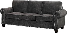 Homelegance Cornelia 86&quot; Fabric Sofa, Dark Gray - $1,072.99
