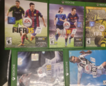 Lot of 5 Xbox One Games, FIFA 15, 16, 17, 18 &amp;19 / VERY GOOD COMPLETE - $13.85