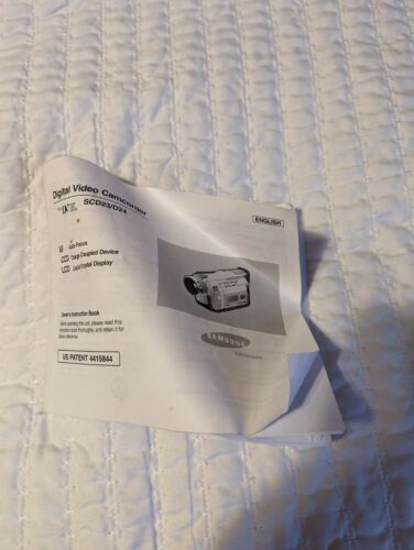 Samsung Digital Video Camcorder SCD23/D24 Owner&#39;s Instruction Book* *Man... - $7.91
