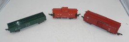 Lot Of 3 American Flyer Cars - 633 Boxcar &amp; 630 Caboose &amp; 631 Hopper - £29.56 GBP