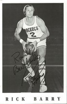 Rick Barry Signed 5.5x8.5 Promotional Photo Rockets - £16.06 GBP