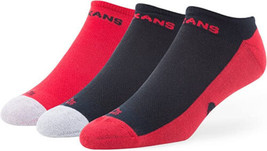 '47 Adult Sportlite Gait Sport No-Show Socks, Red/Gray/Black, 3-Pack, Large - $12.86