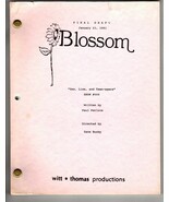 *BLOSSOM - SEX, LIES, AND TEENAGERS Final Draft Script 01/23/91 Season 1... - $1,427.96 MXN