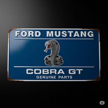 Ford Mustang Cobra Genuine Parts Metal Sign 8x12in  Garage Car    5 - $24.74