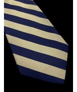 J Crew Tie Black Gold Diagonal Repp Stripe 100% Silk Preppy Core Career ... - $37.18