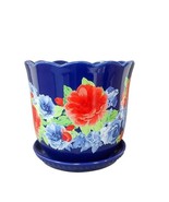 Pioneer Woman ~ HERITAGE FLORAL Planter ~ 8&quot; ~ Stoneware ~ Flower Design - $853.02 MXN