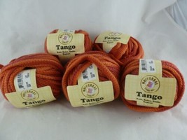  Universal Yarns Tango 5 Skeins Merino Wool Dralon Yarn Machine Washable Orange - £10.80 GBP