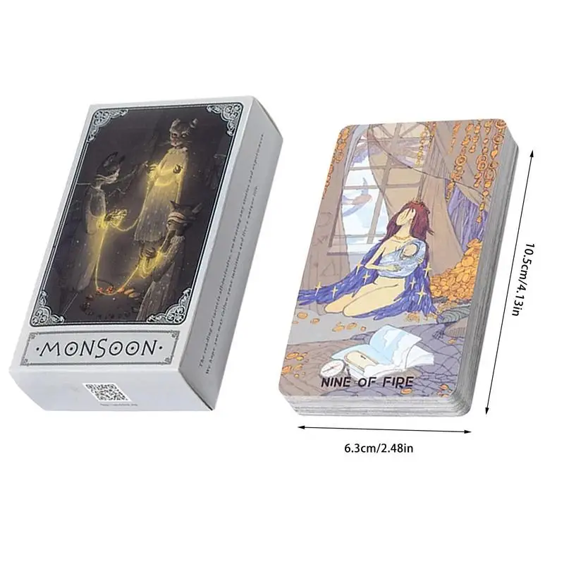 Monsoon Oracle Tarot Cards For Beginners Learning Professionals Fortune Telling  - £114.17 GBP