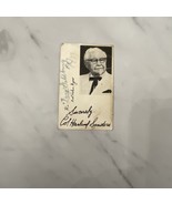 KFC Colonel Harland Sanders Signed Autograph card . - $1,500.00