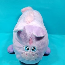 Unicorn Purple Pink Rectangle Pillow Soft Plush Stuffed Animal 16" Long Kellytoy - £21.35 GBP