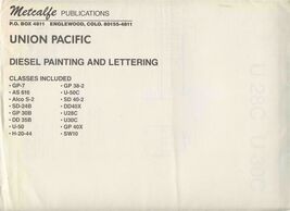 Metcalfe Publications Union Pacific Railroad Diesel Painting and Letteri... - $57.42
