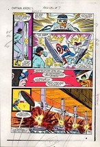 1983 Captain America Annual 7 page 19 Marvel Comics color guide art: 1980&#39;s - £52.02 GBP