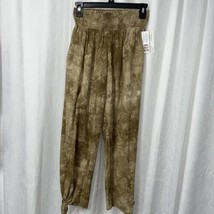 Final Touch Women&#39;s Pants Ankle Brown Tie-dye Size Small - £22.57 GBP