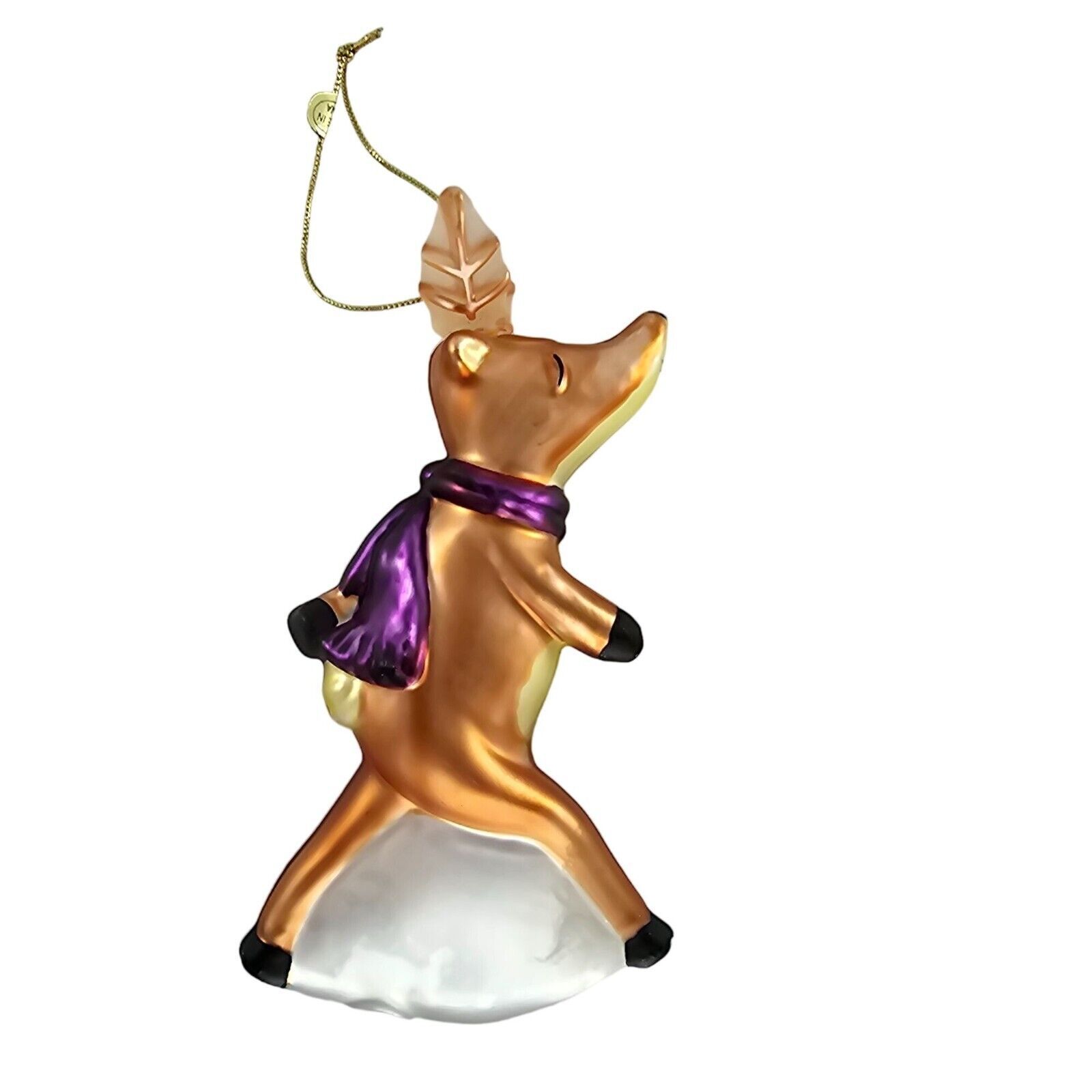 Primary image for Pottery Barn Reindeer Prancer Ornament Blown Glass Christmas