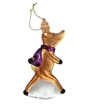 Pottery Barn Reindeer Prancer Ornament Blown Glass Christmas - £138.26 GBP