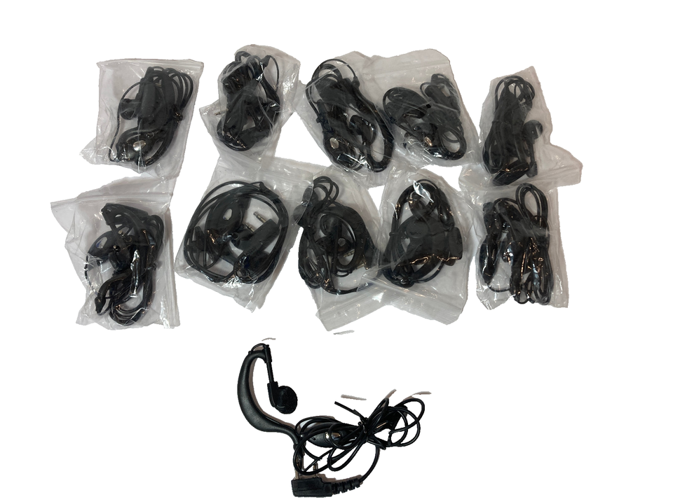 10+1 Ear Hook Earphone PTT Headset For BaoFeng UV-5R BF-888S UV-82 Retev... - £8.16 GBP