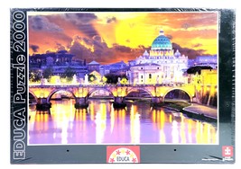 2000 pieces Jigsaw Puzzles Educa Borras &quot;San Angelo Bridge Roma&quot; 14447 - £39.05 GBP