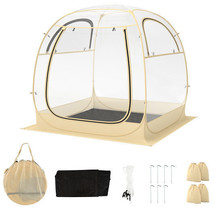 Instant Pop up Sports Tent with Carrying Bag and Floor Mat for 1-2/5-6 P... - $100.00