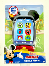 Disney Jr. Mickey Mouse Mobile Phone Toy Lights &amp; Sounds Ages 2 Years+ See Video - £13.65 GBP