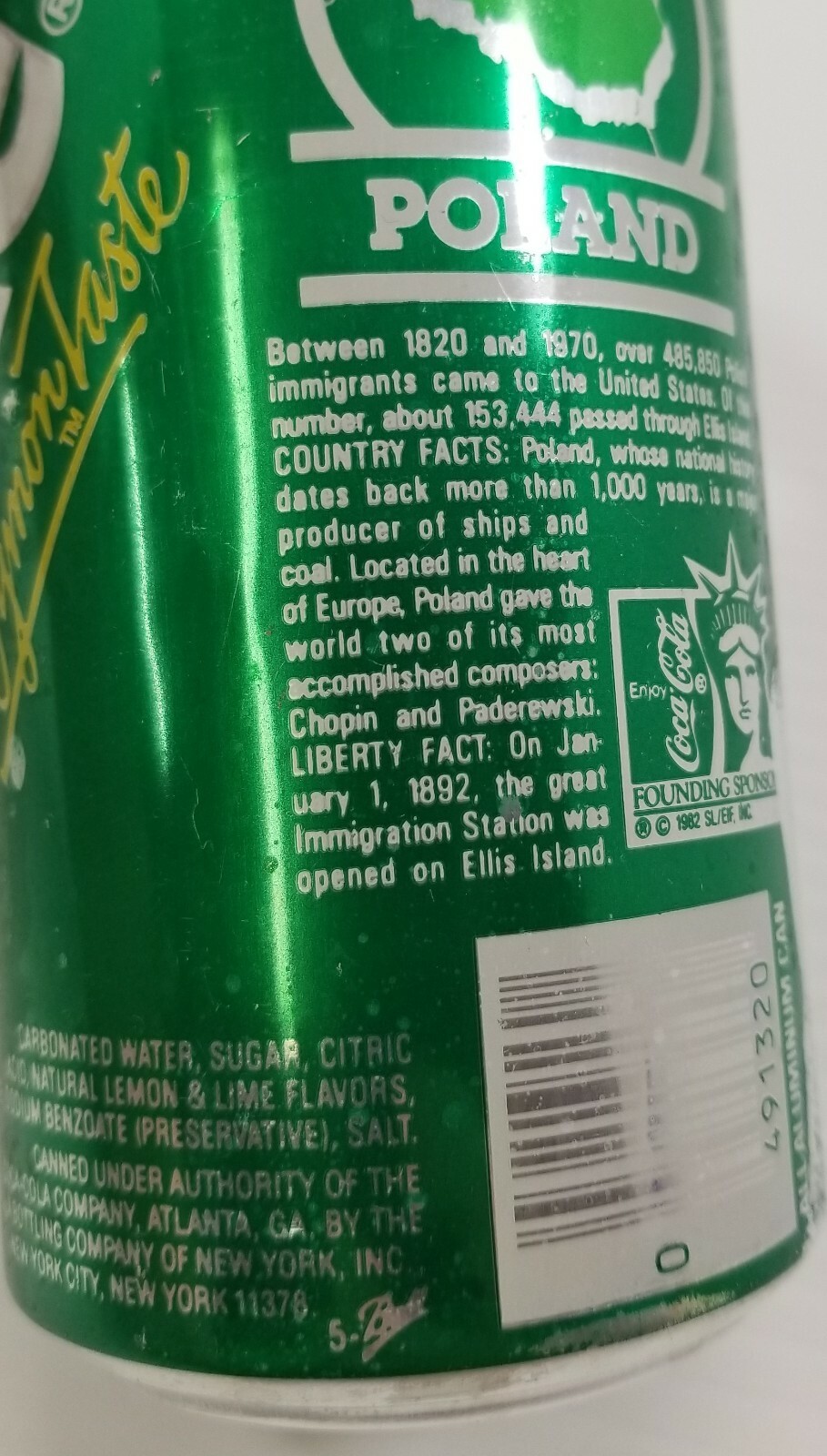 C) Vintage Sprite 12oz Empty Soda Can Coca-Cola Bottling New York City Item image 8