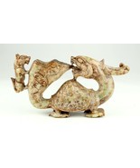 *Chinese Asian Estate Carved Natural Jade Dragon Statue Figurine 5.5&quot; - $314.56 CAD