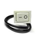 Zing Ear ZE-200 Mini Rocker Switch On-Off White 10A 125VAC with 6&quot; Lead - £10.08 GBP