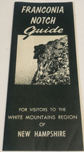 Vintage Franconia Notch Guide Brochure New Hampshire BRO11 - £8.50 GBP