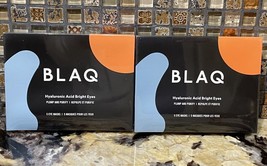 Bundle of 10 BLAQ Hyaluronic Acid &amp; Activated Charcoal Eye Masks NEW! SEALED! - £14.72 GBP