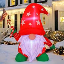4FT Tall Christmas Gnomes Inflatables Outdoor Decorations, Xmas Blow up ... - $693.63 MXN