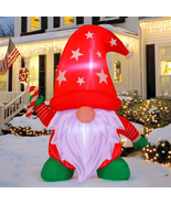 4FT Tall Christmas Gnomes Inflatables Outdoor Decorations, Xmas Blow up ... - $37.25