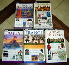 Lot (5) DK Travel Books/Guides - San Francisco, CA, Paris, France, Great Britain - £19.14 GBP