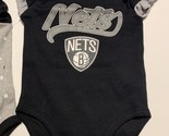 NBA Brooklyn NETS 2pc Baby Infant Girl Creeper Set Bodysuit NB, 3M, 6M -... - $6.75