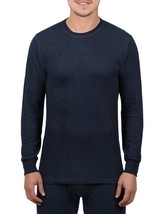 Men&#39;s Navy Blue Crew Neck Thermal Underwear Top By George - £3.75 GBP