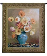 47x53 POPPIES Floral Flower Tapestry Wall Hanging - $168.30