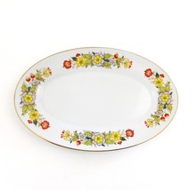 Signature Collection China Oriental Garden 118 Floral 9&quot; Oval Plate Japan - £20.83 GBP