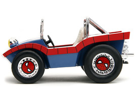 Dune Buggy Red and Blue with Graphics and Spider-Man Diecast Figure &quot;Marvel Spid - £44.78 GBP