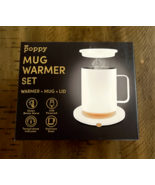 XO Poppy Ceramic Mug Warmer Set Brand New Sealed White Office/Home - $321.35 MXN