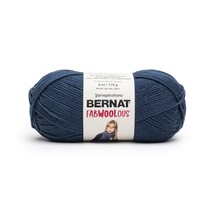 Spinrite Bernat Fabwoolous Yarn Navy 1 Pack of 1 Skein - $567.94 MXN