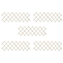 vidaXL Trellis Fences 5 pcs Firwood 70.9&quot;x23.6&quot; - $55.99