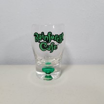 Rainforest Cafe 3&quot; Shot Glass with Green Bubble In Base RARE! - $10.98