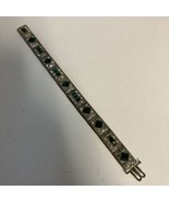 Antique 1930 Possibly KTF Trifari Bracelet Costume Jewelry Faux Emerald ... - $91.52 CAD