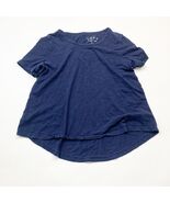 Ann Taylor LOFT Vintage Soft Women Top Navy Blue Size XS Short Sleeve Ro... - €7,62 EUR