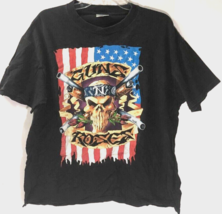 Guns N&#39; Roses &#39;91-&#39;92 Tour Black 2-Sided Single Stitch Skull Vintage T-Shirt XL - $199.09