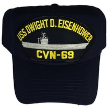 Uss Dwight D. Eisenhower CVN-69 Hat - Navy Blue - Veteran Owned Business - £18.14 GBP